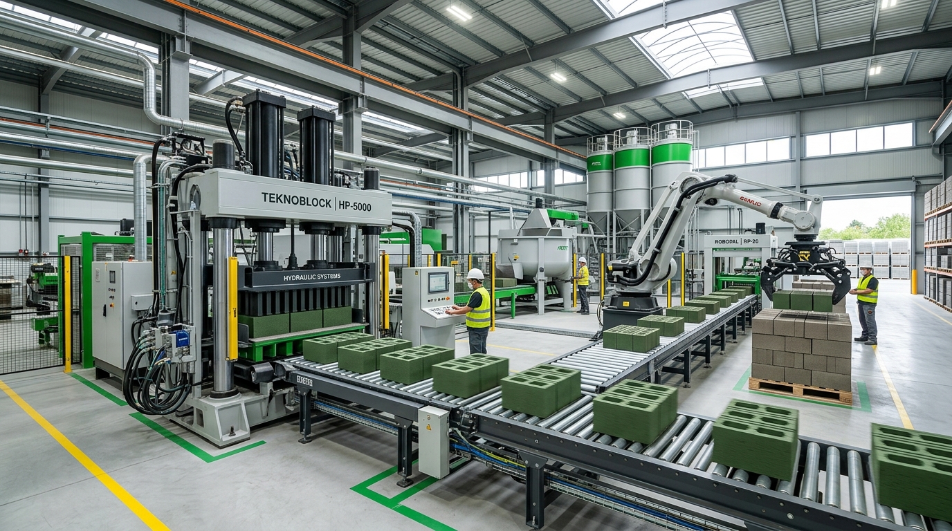QT 8-15 Automatic Concrete Block Machine