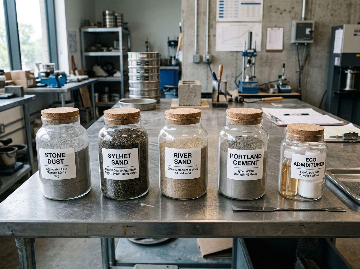 Raw Materials for Concrete Blocks